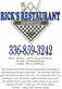 Rick's Restaurant in Denton, NC Restaurants/Food & Dining