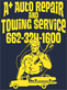 A+ Auto Repair & Towing Service in Starkville, MS Auto Maintenance & Repair Services