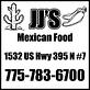 JJ's Mexican Food in Gardnerville, NV Mexican Restaurants