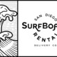 San Diego surfboard rental delivery in La Jolla, CA Paddle Boats