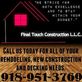 Final Touch Construction L.L.C in Coweta, OK Building Construction Consultants