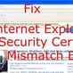Call 1-888-311-3841 To Fix Security Certificate Error in Internet Explorer in Southeast - Houston, TX Computer & Data Services