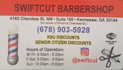 Swiftcut Barber Shop in Kennesaw, GA Barbers