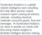 Syndicated Analytics in New York, NY Market Research & Analysis