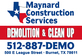 Maynard Construction Services in Briggs, TX Demolition & Wrecking Contractors
