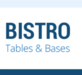 Bistro Tables and Bases in Pebble Beach, CA Restaurant Furnishings