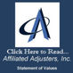Affiliated Adjusters in Tustin, CA Insurance Financing