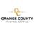 Orange County Criminal Defense in Orange, CA