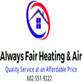 Always Fair Heating and Air in Peoria, AZ Heating & Air-Conditioning Contractors