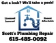 Scott's Plumbing Repair in Gallatin, TN Plumbing Contractors