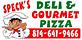 Speck's Deli & Gourmet Pizza in Huntingdon, PA Pizza Restaurant