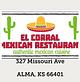 El Corral Mexican Restaurant in Alma, KS Mexican Restaurants