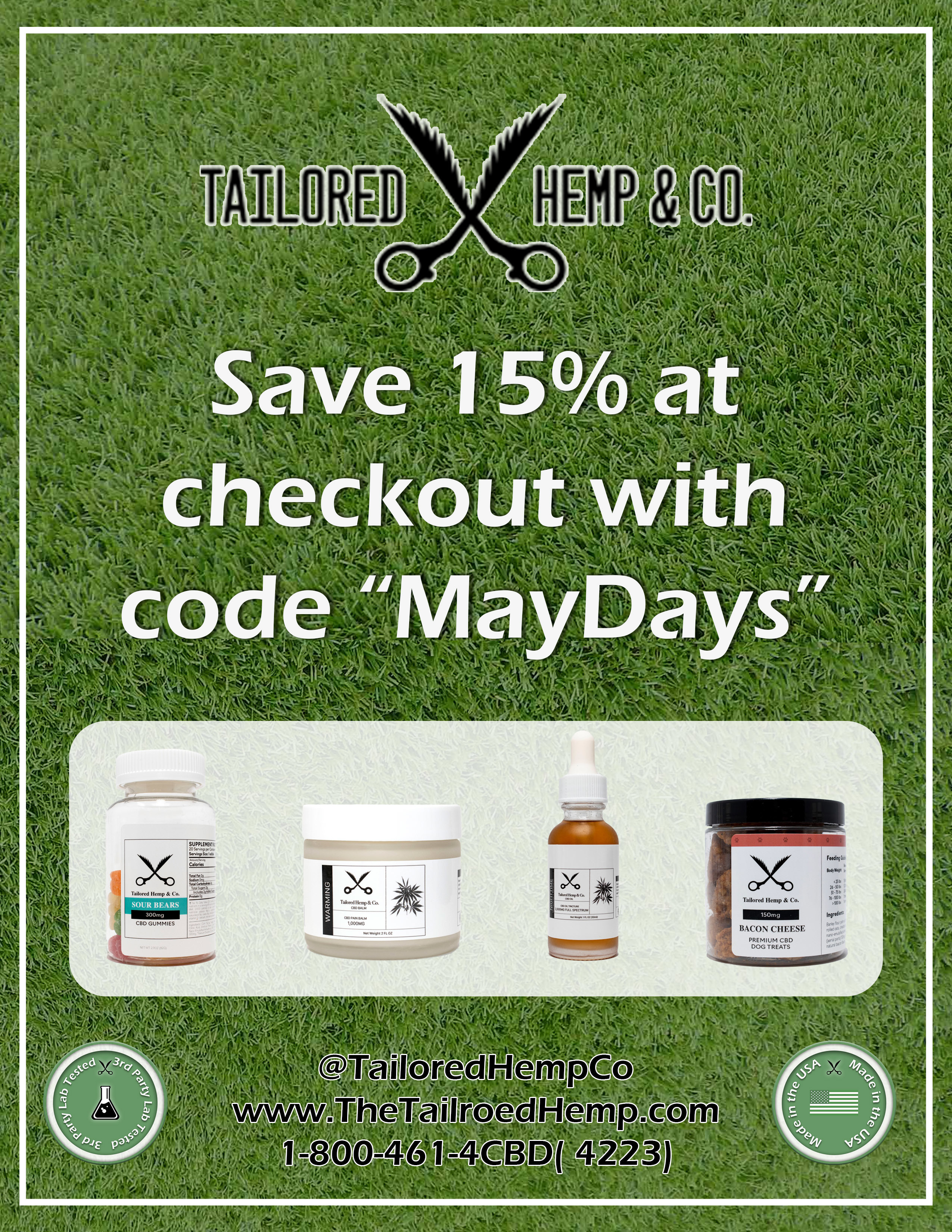 Enjoy "MAYDAYS" with Tailored Hemp & Co. High Quality CBD