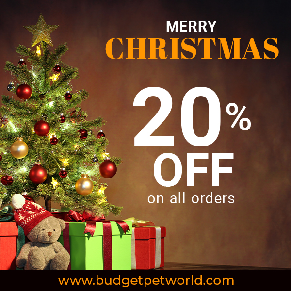 Christmas Sale Extravaganza! Flat 20% Off on all Pet Supplies