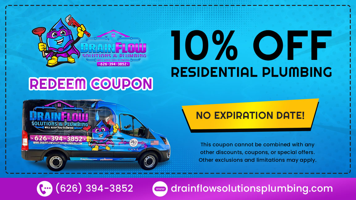 10% OFF RESIDENTIAL PLUMBING