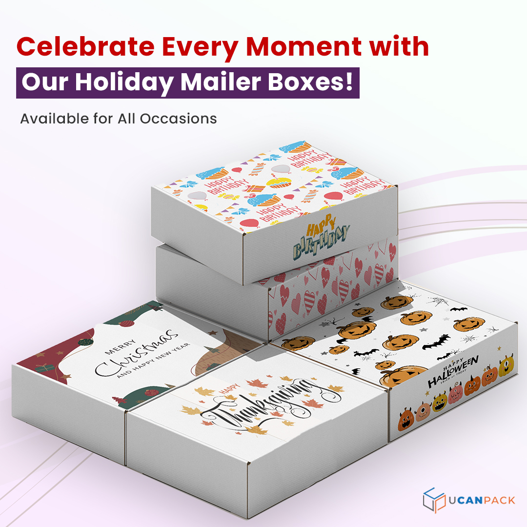 Festive Holiday Mailer Boxes – Custom Printed Shipping Boxes for Seasonal Gifting