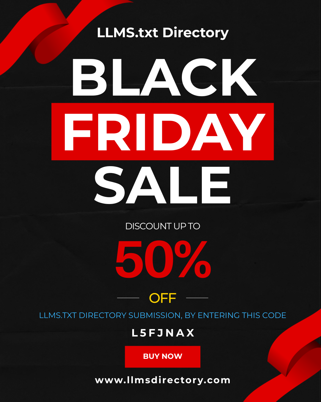 LLMS.txt Directory Black Friday Sale