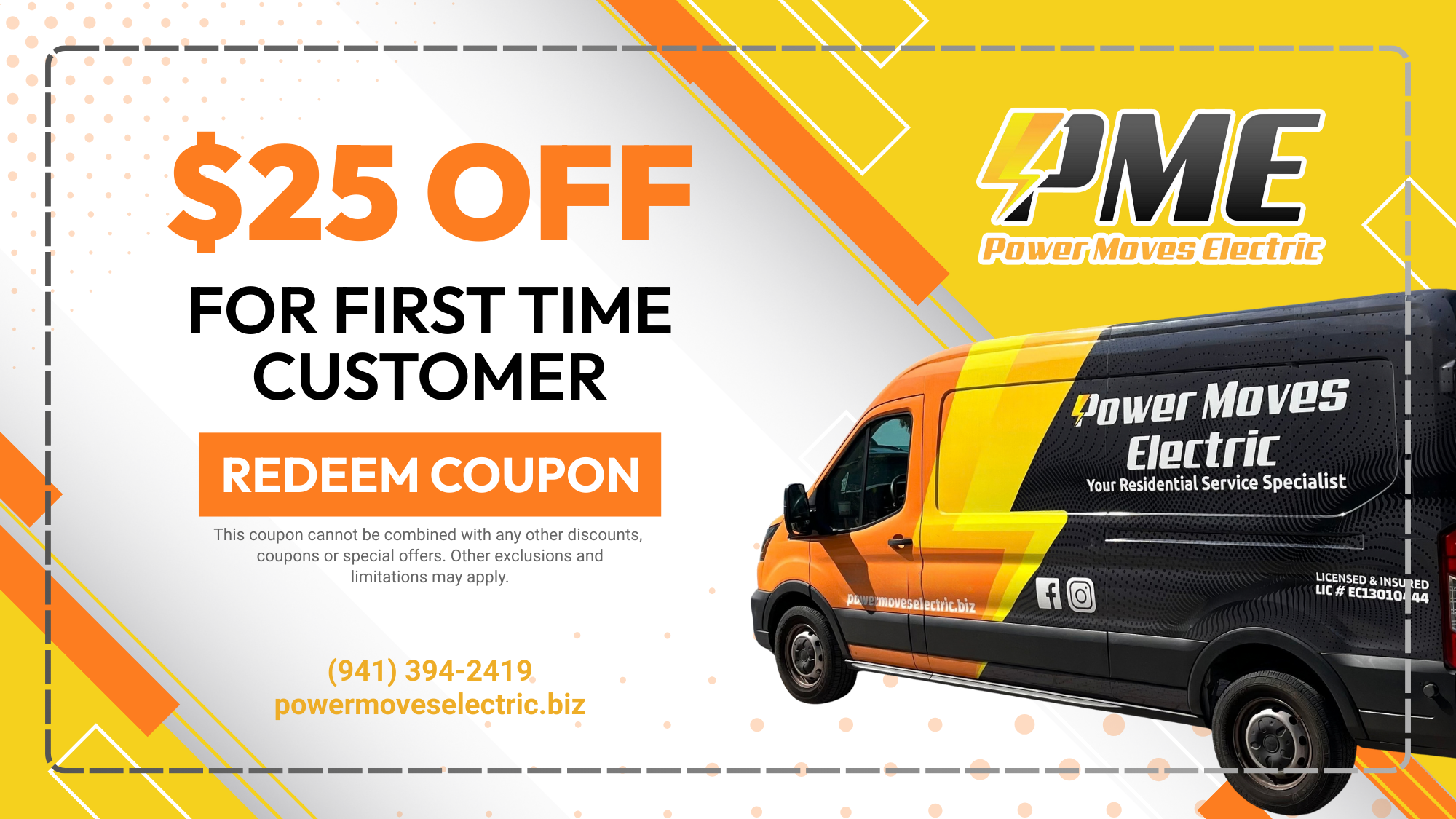 $25 OFF FOR FIRST TIME CUSTOMER