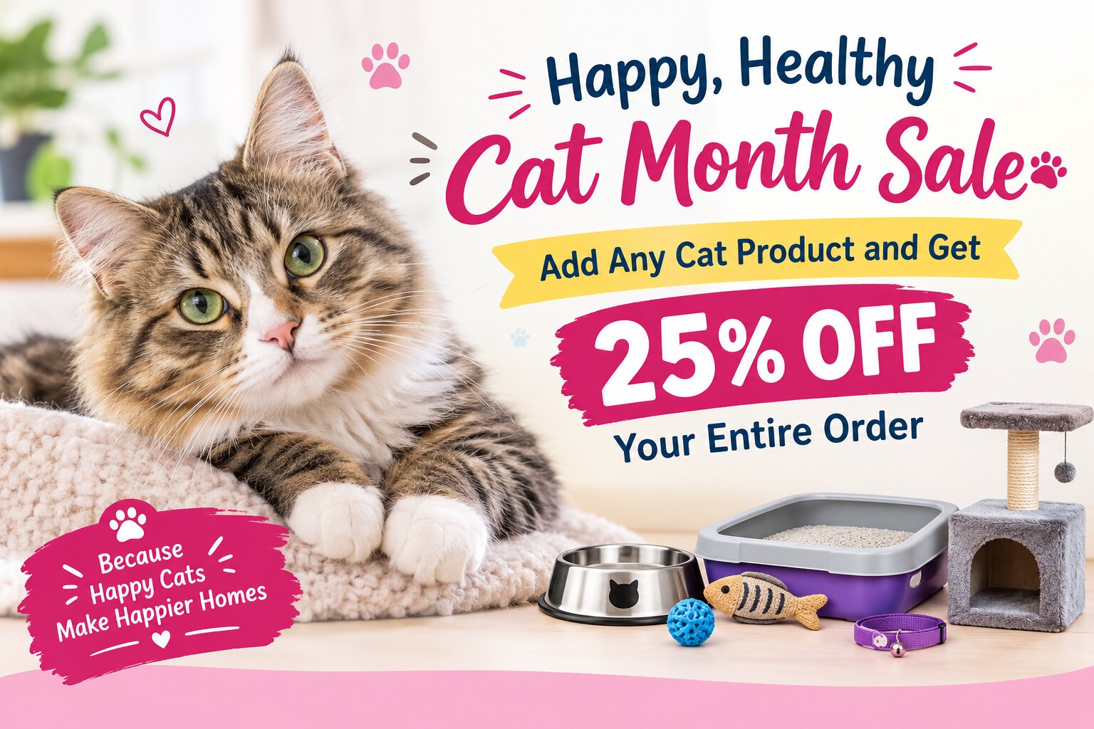 Happy, Healthy Cat Month Sale – Save 25% at CanadaPetCare