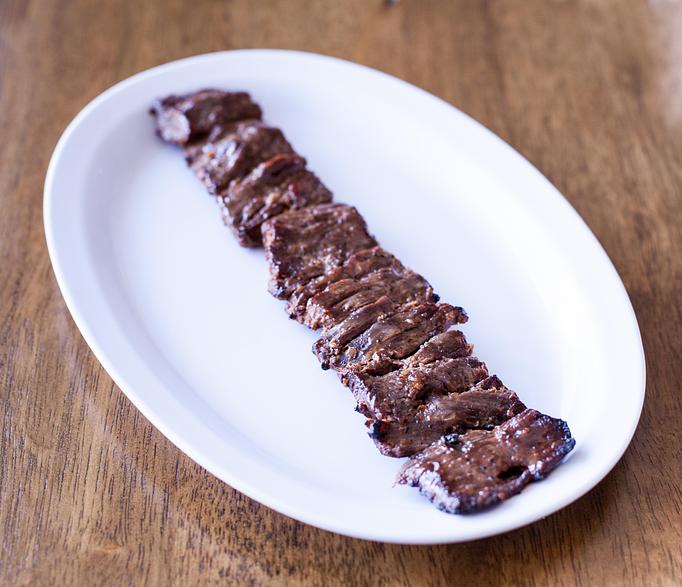 Product: Persian Beef kabob, daily well marinade authentic persian seasoning, onion, oil, cook on open flame to perfection. - Aiden's Grill in la crescenta / montrose / sunlandtujunga  /goendale - Glendale, CA Mediterranean Restaurants