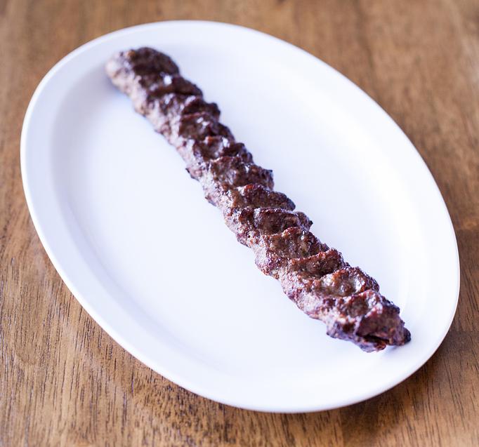 Product: beef koobide is a traditional Persian kabob (ground beef) marinaded with onion and seasoned well, cook on open flame to perfection. - Aiden's Grill in la crescenta / montrose / sunlandtujunga  /goendale - Glendale, CA Mediterranean Restaurants