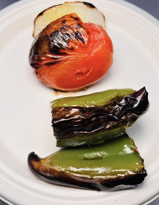 Product: tomato, pepper, onion cook on open flame - Aiden's Grill in la crescenta / montrose / sunlandtujunga  /goendale - Glendale, CA Mediterranean Restaurants