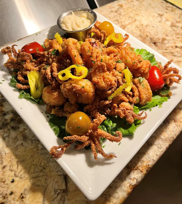 Product: hot pepper trio, lemon tartar, basil - Coastal Kitchen and Bar in Uptown - Charlotte, NC American Restaurants