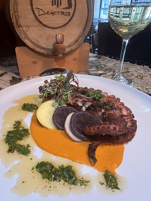 Product: Grilled Octopus - Demetris Woodstone Taverna in Edmonds, WA Greek Restaurants