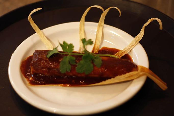 Product: Winter Squash &Portabella Tamal - Agave in Ashland, OR Mexican Restaurants