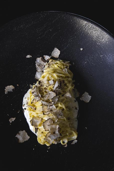Product: Tagliolini, Parmesan, Shaved Summer Truffle - Bello by Sandro Nardone in Newport Beach, CA Bars & Grills