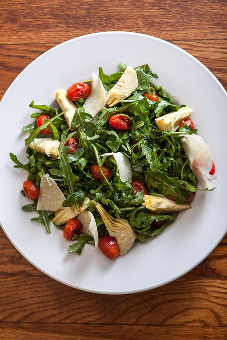 Product: arugula and artichoke salad - Blue Pan Pizza in Congress Park - Denver, CO Dessert Restaurants Product: arugula and artichoke salad - Blue Pan Pizza in Congress Park - Denver, CO Dessert Restaurants