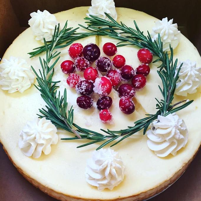 Product: Eggnog Cheesecake - Botto’s Bakery in East Deering - Portland, ME Bakeries