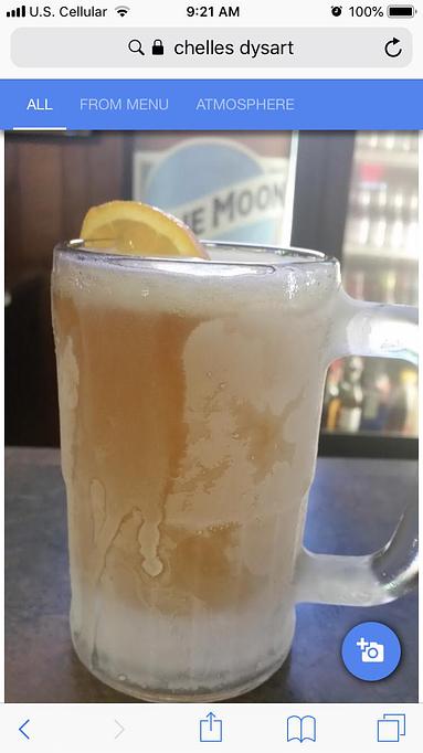 Product: Frosty & delicious Blue Moon - Chelle's Bar & Grill in Dysart, IA Bars & Grills