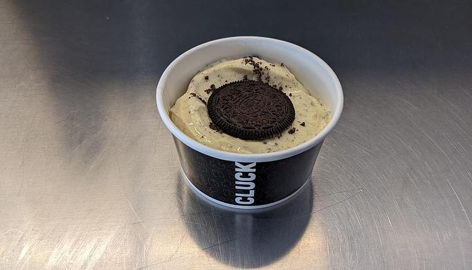 Product: 8 oz. Portion of freshly made Oreo Cookies Pudding - Cluck & Blaze in Glendale, CA American Restaurants