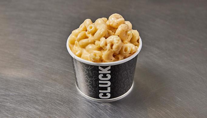 Product: 8 oz portion of Mac N' Cheese. - Cluck & Blaze in Glendale, CA American Restaurants
