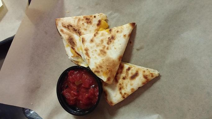 Product: Mini Cheese Quesadilla served with a side of salsa - Deep Run Roadhouse in West End - Richmond, VA Barbecue Restaurants Product: Mini Cheese Quesadilla served with a side of salsa - Deep Run Roadhouse in West End - Richmond, VA Barbecue Restaurants