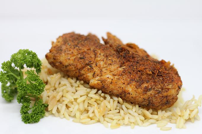 Product: Blackened Cod - Draper's Catering of Memphis in Memphis, TN Bakeries