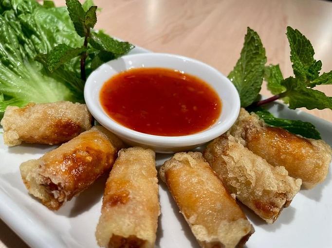 Product: Delicious mini-shrimp spring rolls crisply fried. - Eurasian Bistro in Argonaut Village - Pensacola, FL Vietnamese Restaurants