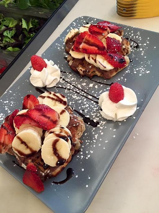 Product: Nutella classic waffle with nutella, banana, strawberry - Geppetto Cafe in Pittsburgh, PA Coffee, Espresso & Tea House Restaurants