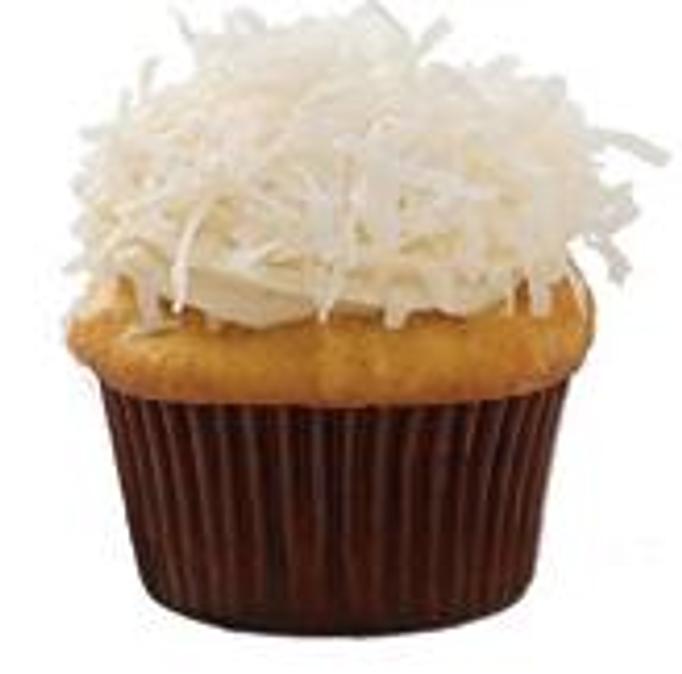 Product: Coconut Cake, Cream Cheese Frosting rolled in Shredded Coconut - Gigi's Cupcakes in Hilton Neighborhood - Maplewood, NJ Bakeries