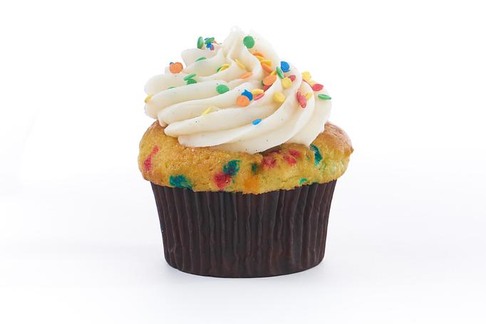 Product: Vanilla Bean Cake, Vanilla Bean Buttercream, Confetti - Gigi's Cupcakes in Hilton Neighborhood - Maplewood, NJ Bakeries
