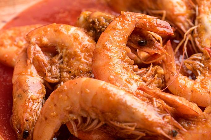 Product: Can't go wrong with a lb. of Hang Ten (Cajun) Mild Shrimp. (Cajun- lots of garlic and butter, bold flavor of herbs and spices. - Hang Ten Boiler in Alameda, CA Cajun & Creole Restaurant