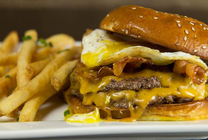 Product: Breakfast Burger - Houndstooth Saloon in Chicago, IL Bars & Grills