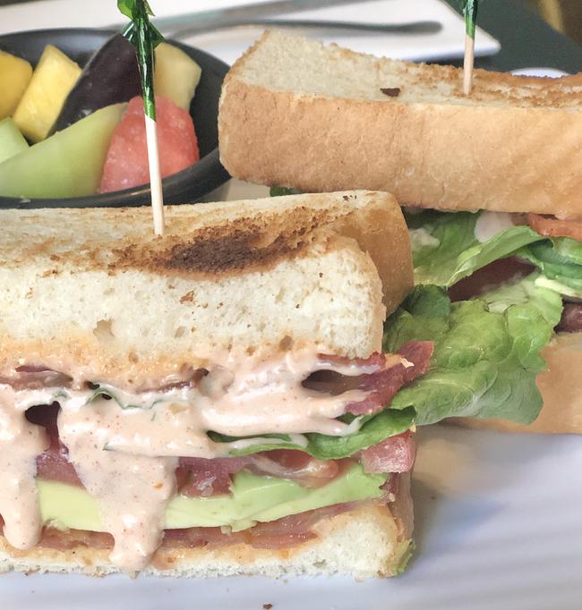 Product: Bacon, Lettuce, Tomato and Avocado with our Castle Street Sauce - Jester's Cafe in WILMINGTON, NC American Restaurants Product: Bacon, Lettuce, Tomato and Avocado with our Castle Street Sauce - Jester's Cafe in WILMINGTON, NC American Restaurants
