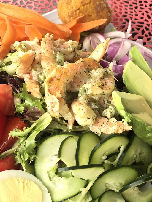 Product: Shrimp Salad - Jester's Cafe in WILMINGTON, NC American Restaurants Product: Shrimp Salad - Jester's Cafe in WILMINGTON, NC American Restaurants