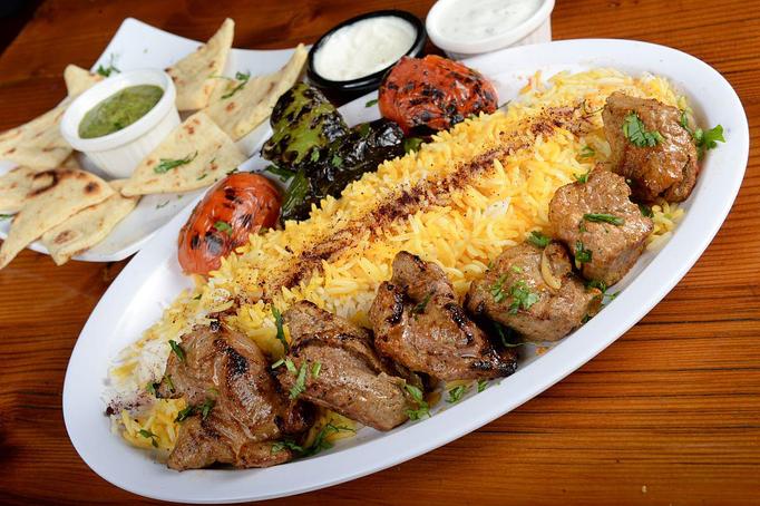 Product: Boneless Lamb Leg Tender kebab with all rice - Kebab Place in DTSA - Santa Ana, CA Greek Restaurants