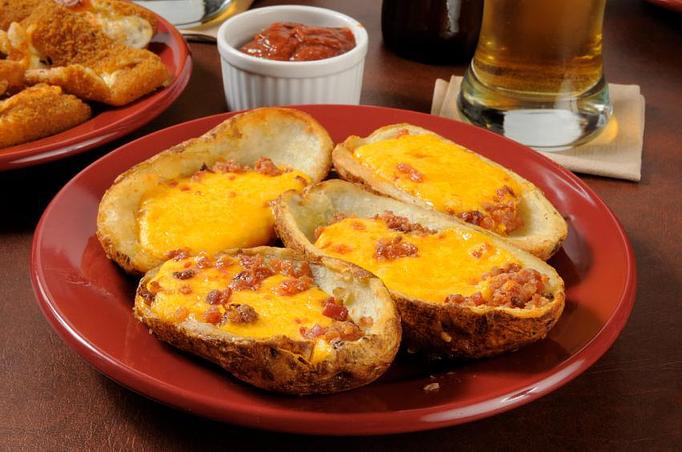 Product: Bacon & Cheddar Skins - LT Evans Eatery & Drafthouse in Danville, PA American Restaurants