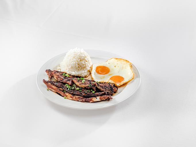 Product: Three Pieces of Kalbi Korean BBQ Short Ribs | Two Eggs Your Way | Steamed Rice - M.a.c. 24/7 in Waikiki - Honolulu, HI American Restaurants