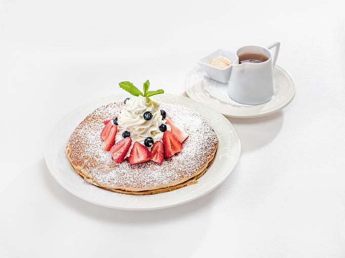 Product: Classic Short Stack with Berries and Cream (BOTH Strawberries & Blueberries) - M.a.c. 24/7 in Waikiki - Honolulu, HI American Restaurants