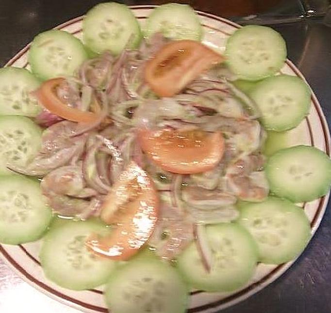 Product: Camarones Aqua Chile Shrimp pickled in lemon juice - Mariscos El Pescador in Reno, NV Mexican Restaurants